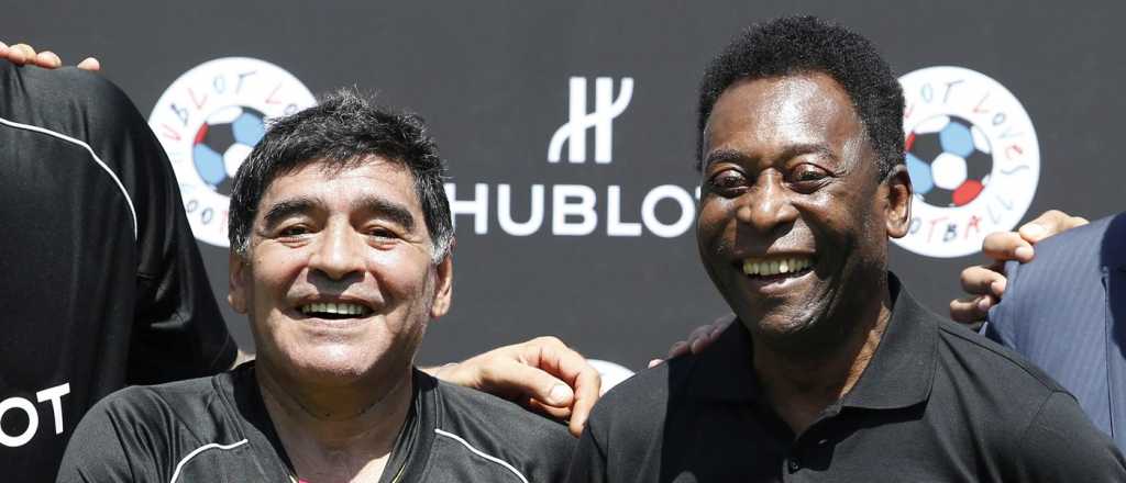 Maradona y Pelé, una relación de amor y odio entre dos astros