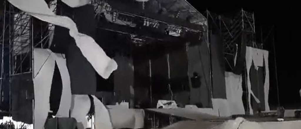 La tormenta oblig&oacute; la suspensi&oacute;n de la Vendimia de La Paz 