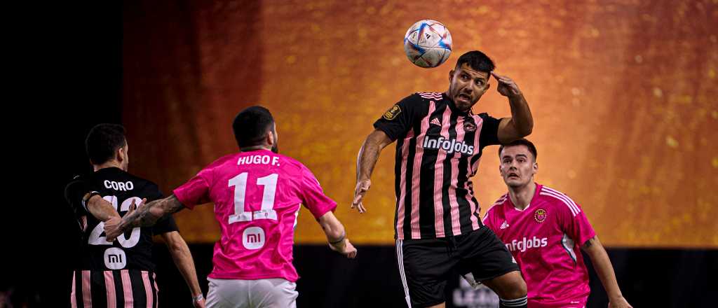 Kun Ag&uuml;ero: sorpresa del Joker, golazo y festejo a lo Messi en la Kings League