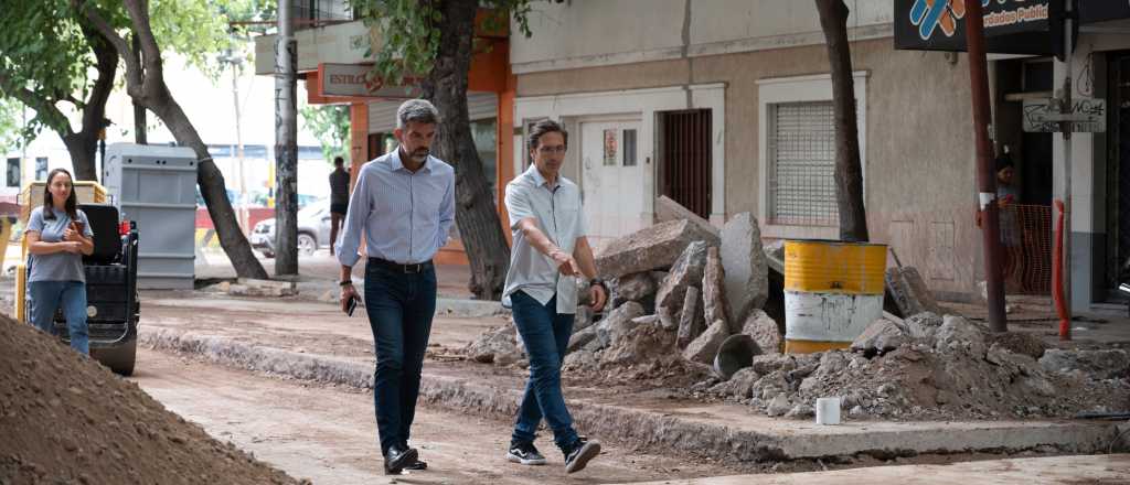 Ulpiano Suarez anunció la ampliación de las obras en la calle 9 de Julio