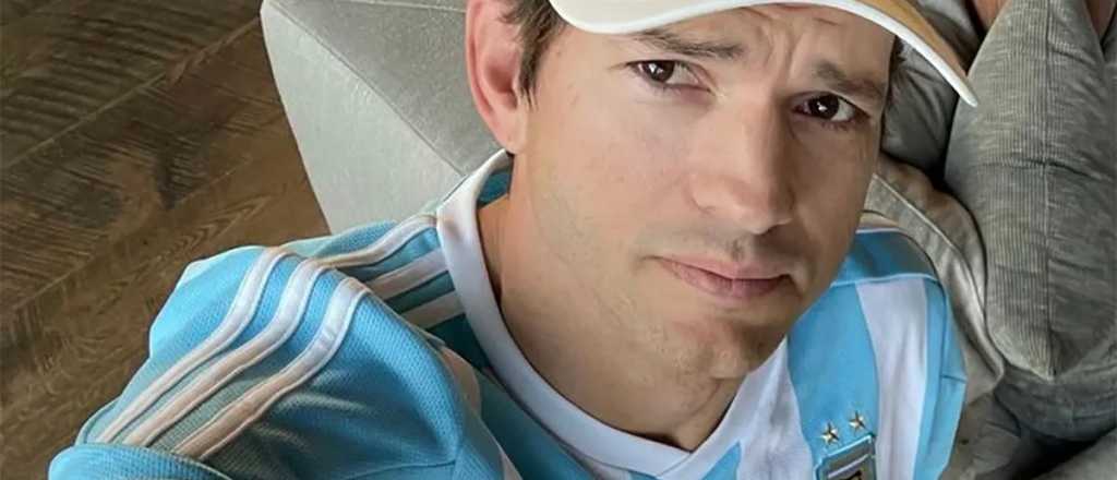 Ashton Kutcher, fanático de Messi y la Selección argentina