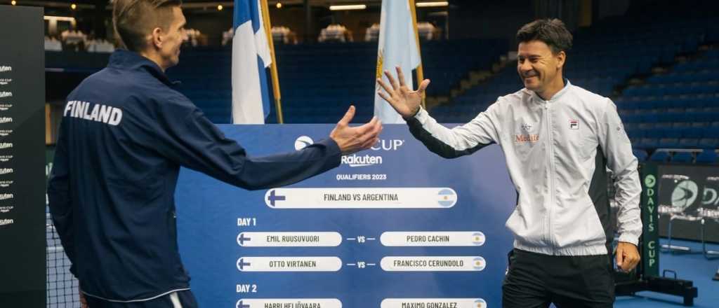 Este sábado Argentina abre la serie de Copa Davis ante Finlandia