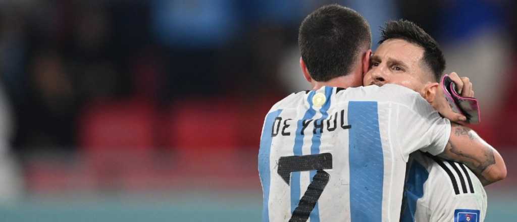La promesa de Messi a De Paul tras su lesión en el Mundial
