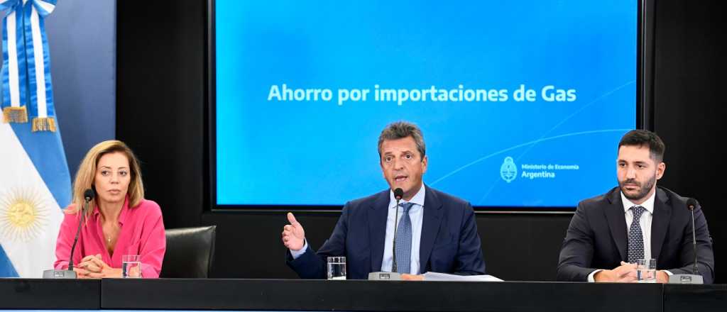 Massa anunci&oacute; un ahorro de U$D2.100 millones en importaci&oacute;n de gas
