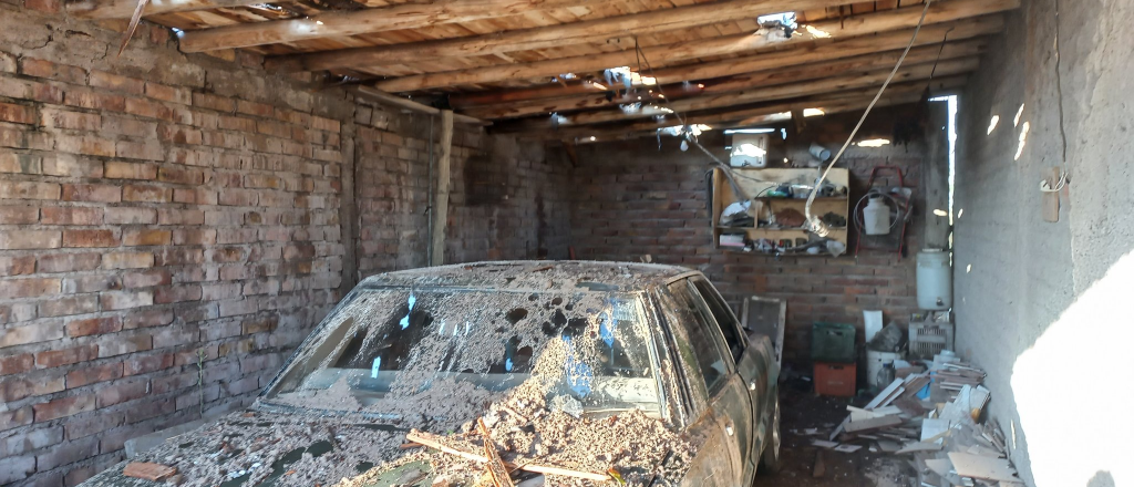 Videos: así están las calles del Este "bombardeadas"por el granizo