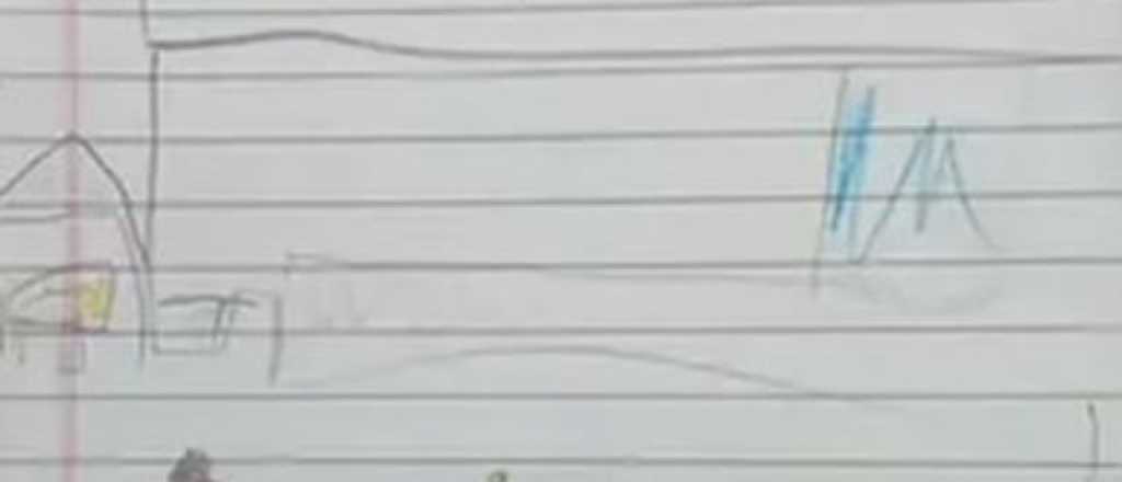 Rosario: un niño hizo un escalofriante dibujo del barrio donde vive