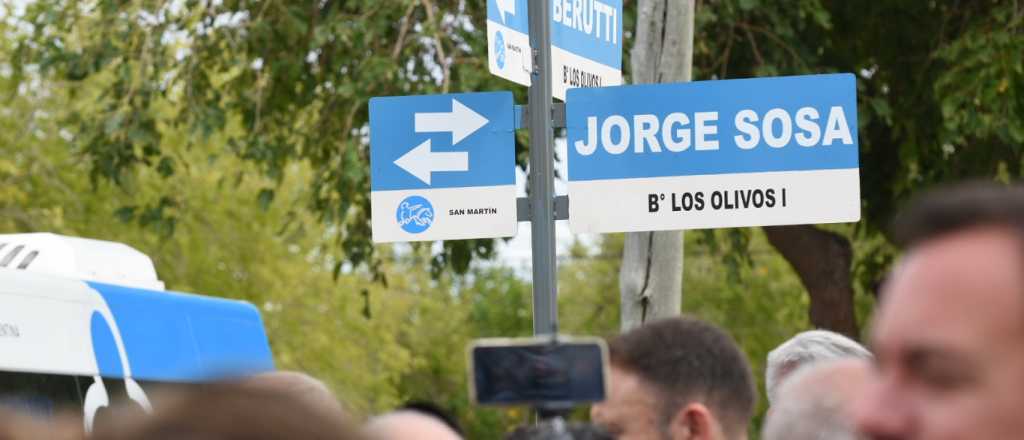 Una calle de San Martín ya lleva el nombre de Jorge Sosa