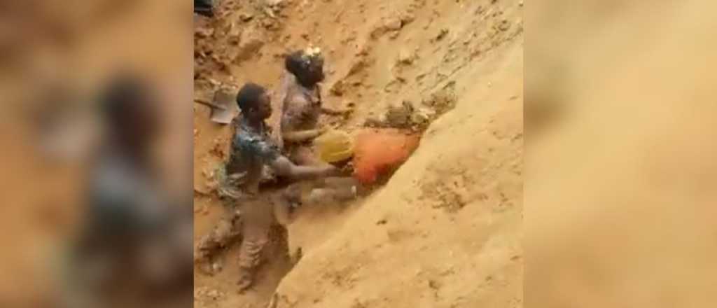 Video: a un paso de morir sepultado, así se trabaja en las minas del Congo