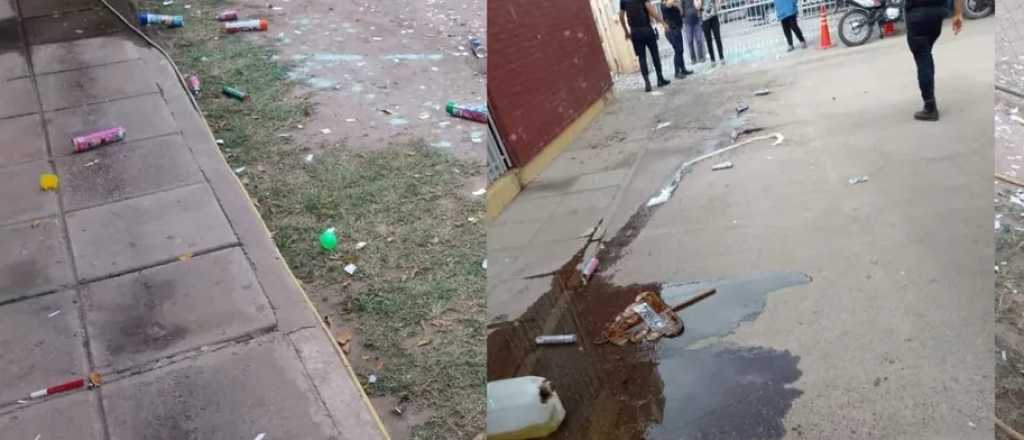 Disturbios con alumnos de colegios de Junín en la presentación de camperas 