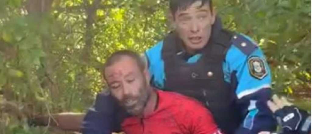 Video: violenta detención de un ciclista que circulaba por la Ruta 11