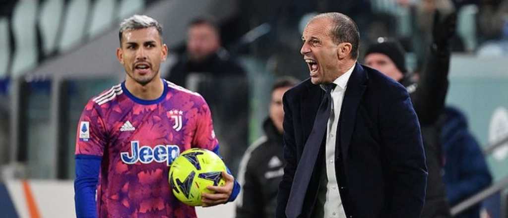 Leandro Paredes y el DT de la Juventus protagonizaron un escándalo 
