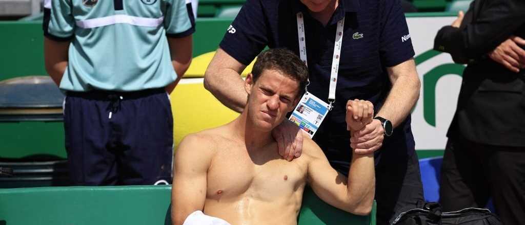 Diego Schwartzman abandon&oacute; en Montecarlo por una lesi&oacute;n 