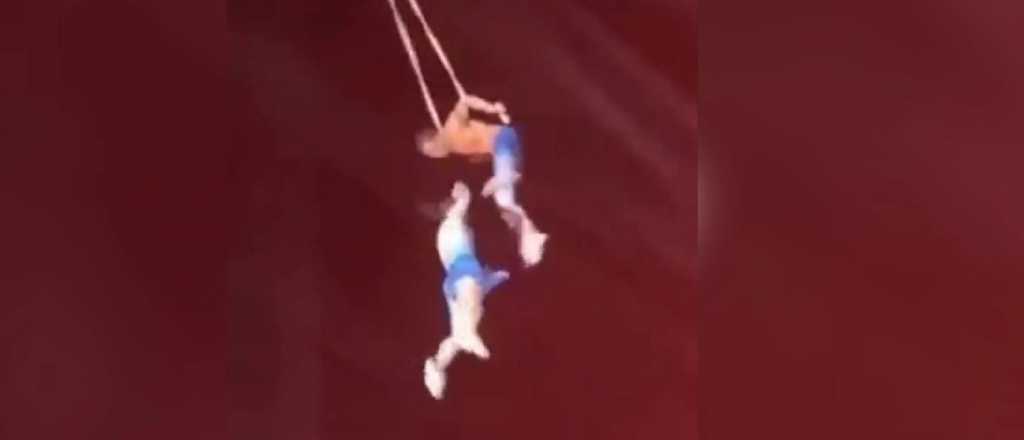 Video: una trapecista falleció tras caer al vacío en un circo