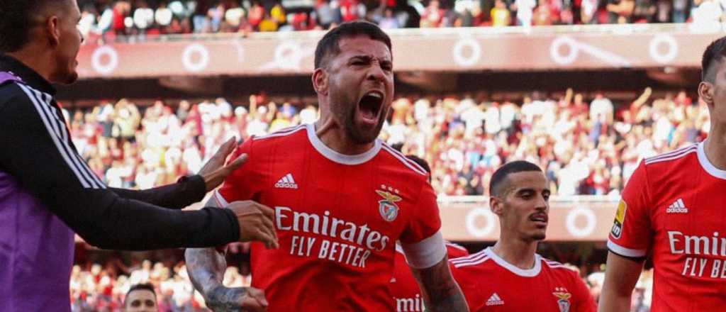 Video: golazo al ángulo de Otamendi para un triunfo clave del Benfica