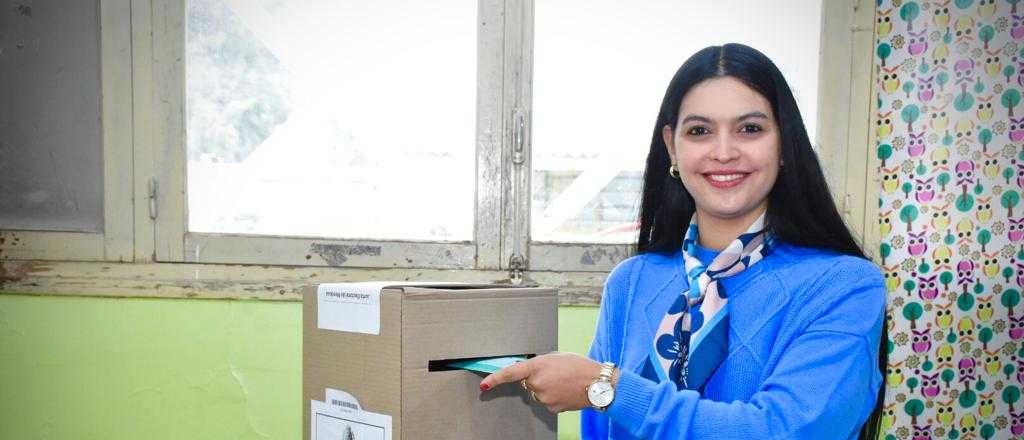 Flor Destéfanis resaltó la rapidez del voto por boleta única 