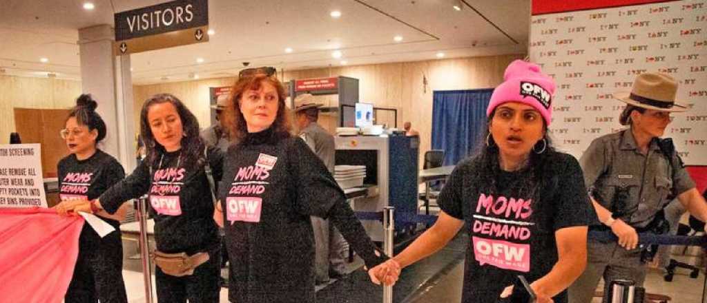 Susan Sarandon fue detenida por sumarse a una manifestación en New York