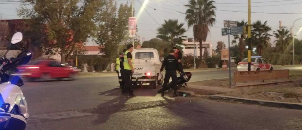 Un motociclista perdió una pierna al chocar contra un camión en Las Heras