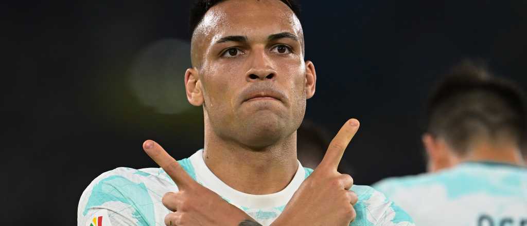 Inter grit&oacute; campe&oacute;n de la Copa Italia gracias a un doblete de Lautaro