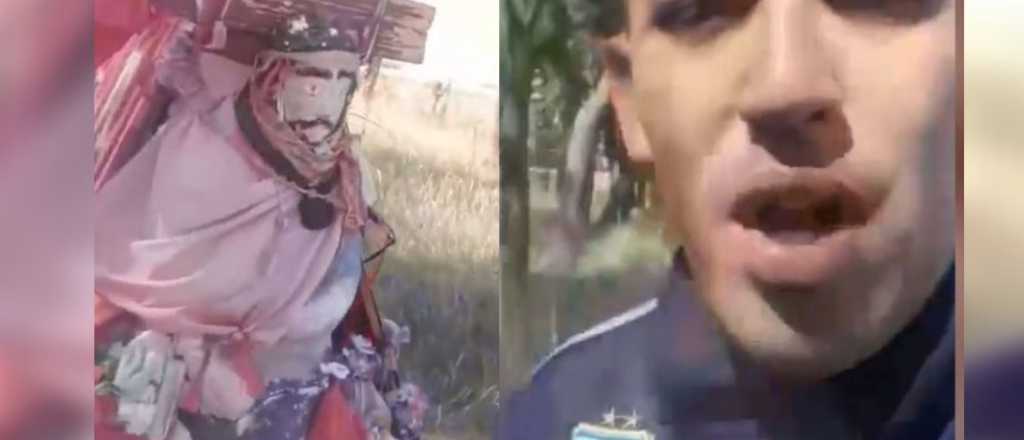 Un pastor destroz&oacute; un altar del Gauchito Gil porque dice que provoca delincuencia