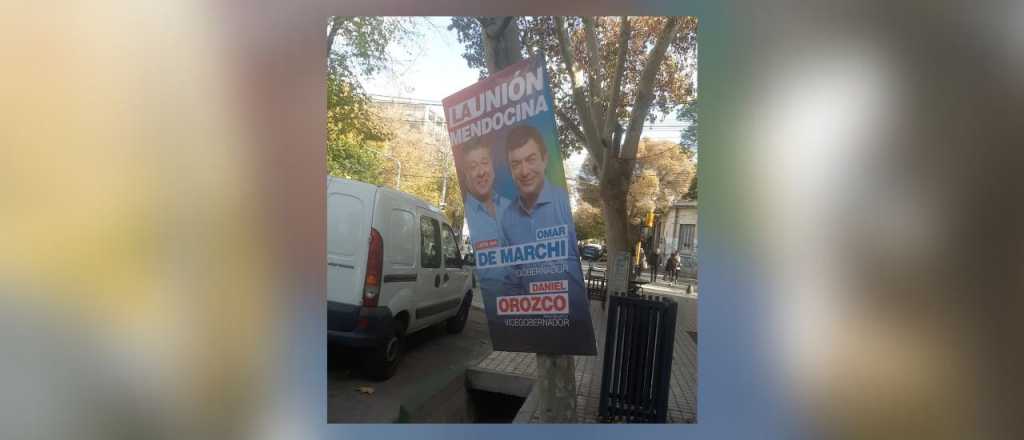 Volvieron a multar a La Unión Mendocina: habían puesto carteles en árboles