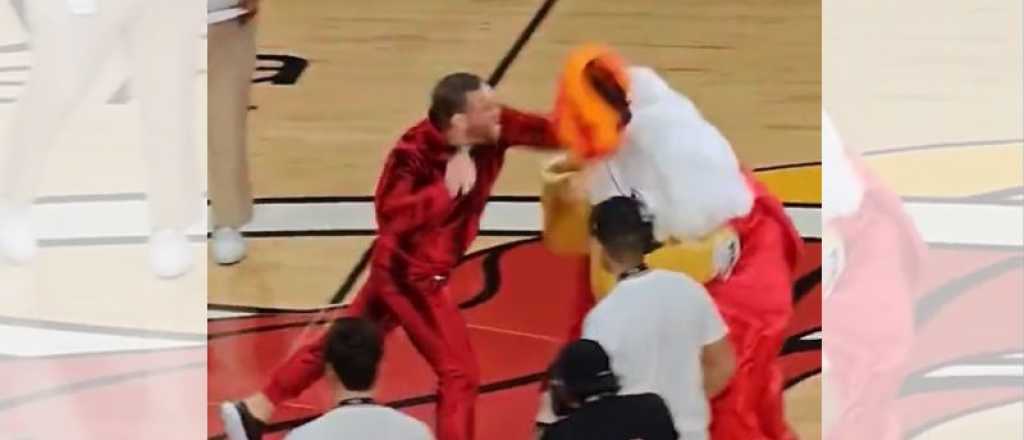 Conor McGregor mandó al hospital a la mascota de los Heat en la NBA