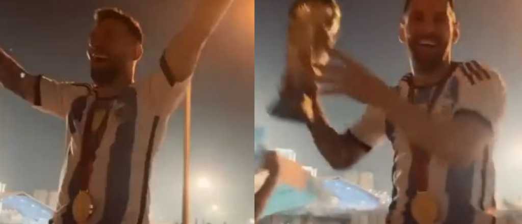 El in&eacute;dito video de los festejos argentinos, a 6 meses de la tercera estrella