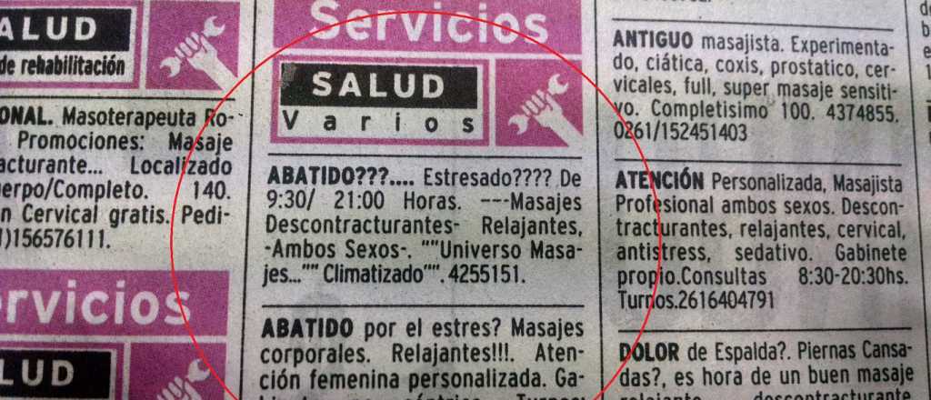 &iquest;Sexo encubierto en clasificados mendocinos?