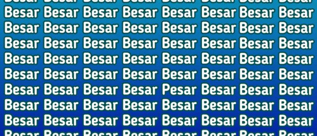 Acertijo: ¿podés encontrar la palabra distinta en segundos?