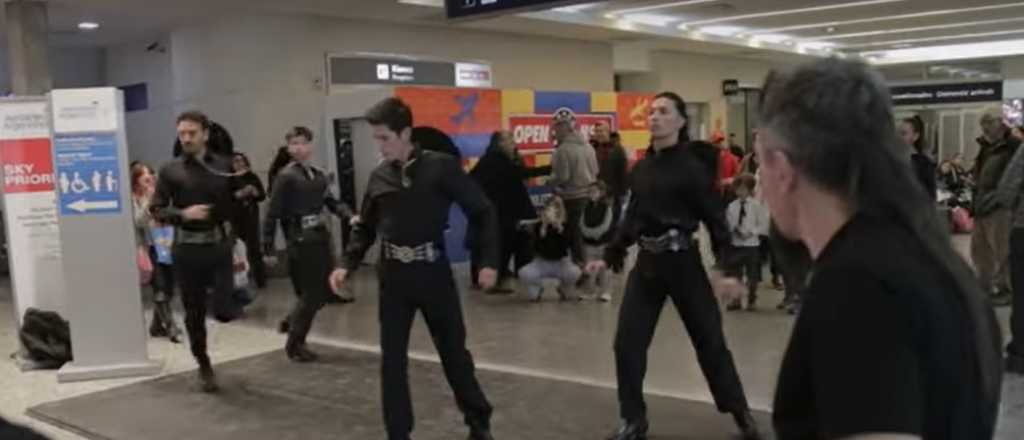 Video: a puro malambo, el Día de la Independencia se festejó en el aeropuerto