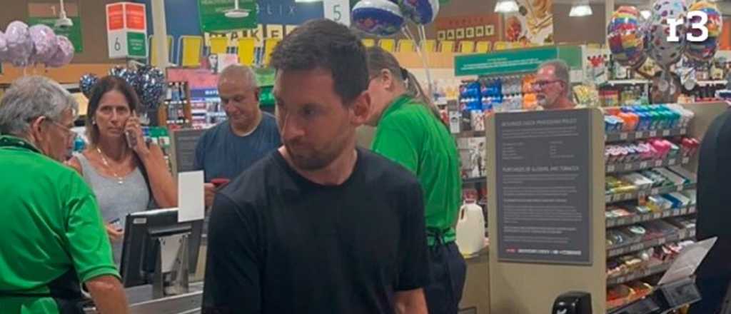 Las sorprendentes fotos de Messi en un supermercado en Miami
