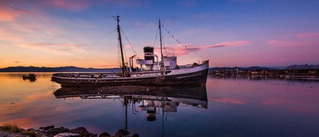 El buque de la Segunda Guerra Mundial encallado en el Fin del Mundo