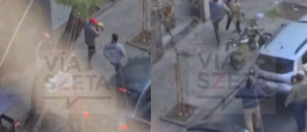 Video: robó un auto en Rosario, se atascó en un semáforo y lo atraparon los vecinos