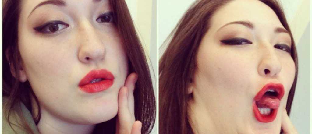 Mujeres hermosas que hacen caras feas