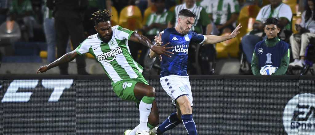 Racing perdi&oacute; ante Atl&eacute;tico Nacional y qued&oacute; muy complicado