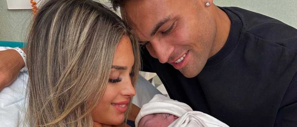 Nació Theo, el segundo hijo de Lautaro Martínez y Agustina Gandolfo