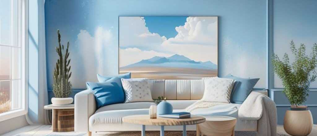 Las múltiples combinaciones para crear una habitación azul cielo