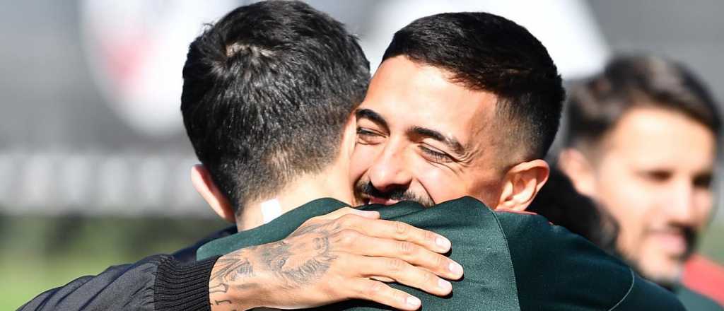 El gesto de Nacho Fern&aacute;ndez con Manu Lanzini que aplaude River