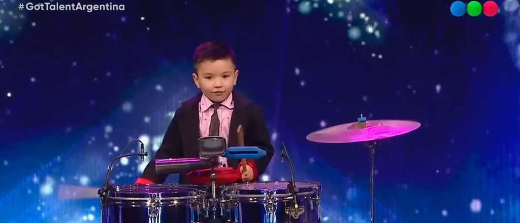 Got Talent: con 4 a&ntilde;os conquist&oacute; al jurado tocando timbales