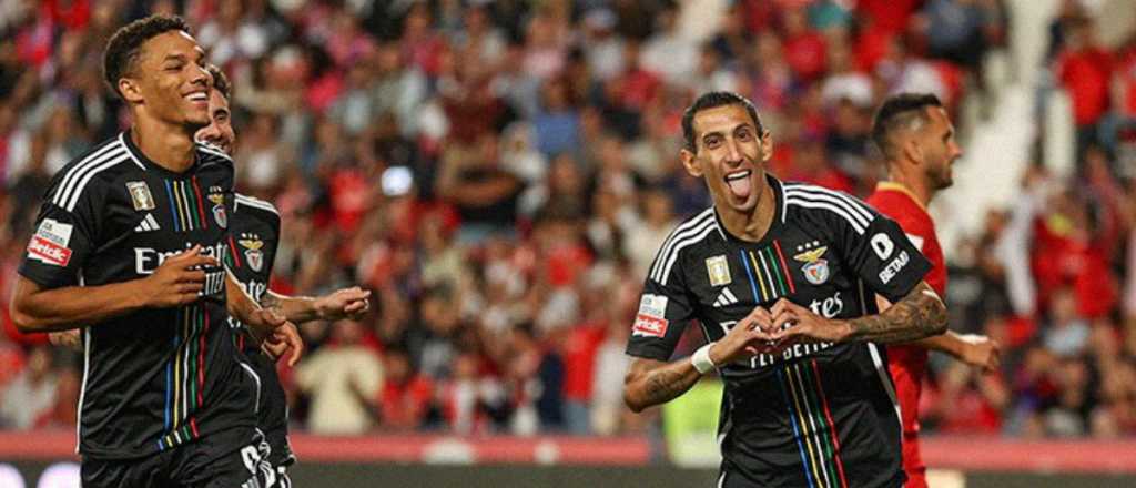 Di Mar&iacute;a sigue enchufado y volvi&oacute; a marcar para el triunfo de Benfica