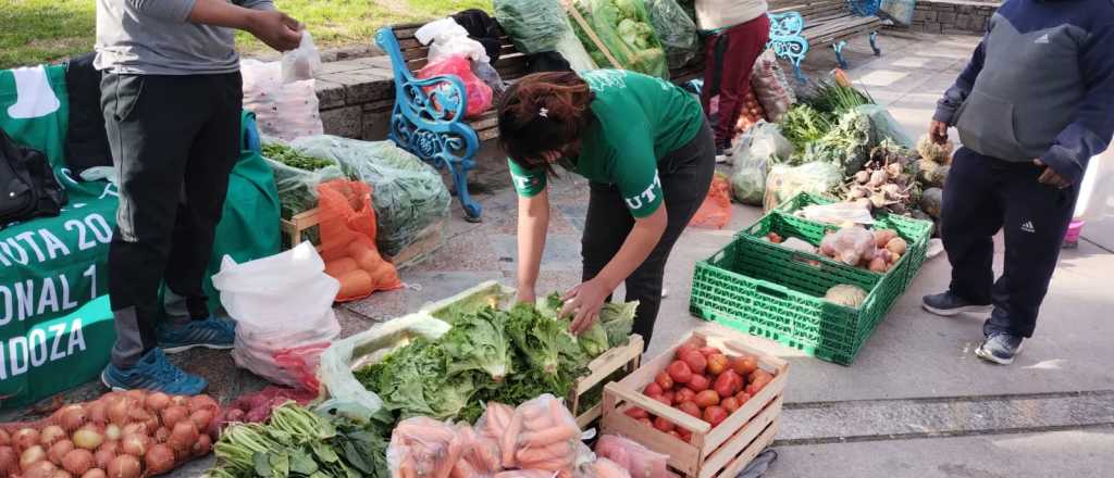 Aprovechá: venden verdura muy barata en la Plaza Independencia