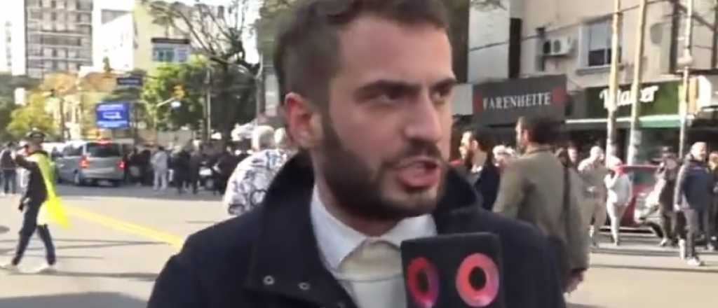 Le robaron en vivo a un periodista en la marcha de Javier Milei