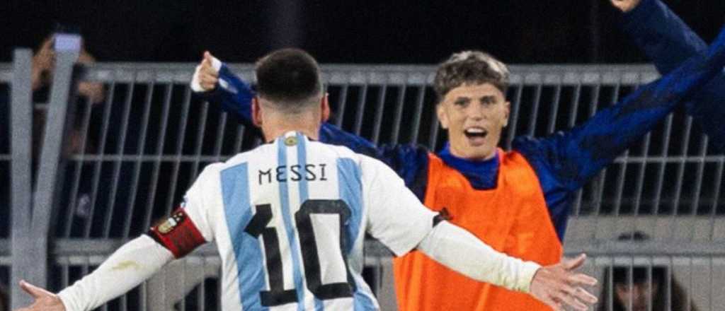 El particular mensaje de Garnacho para Messi tras una noche inolvidable