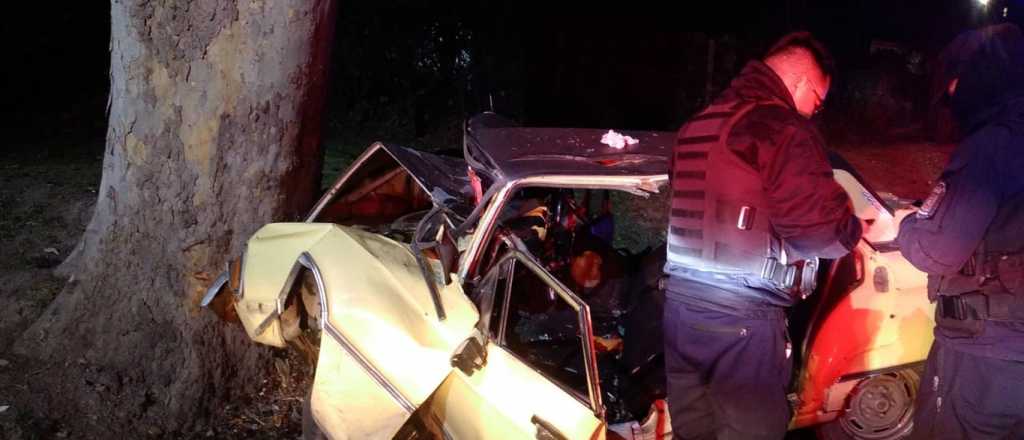 Un conductor mordió la banquina y chocó contra un árbol en Luján