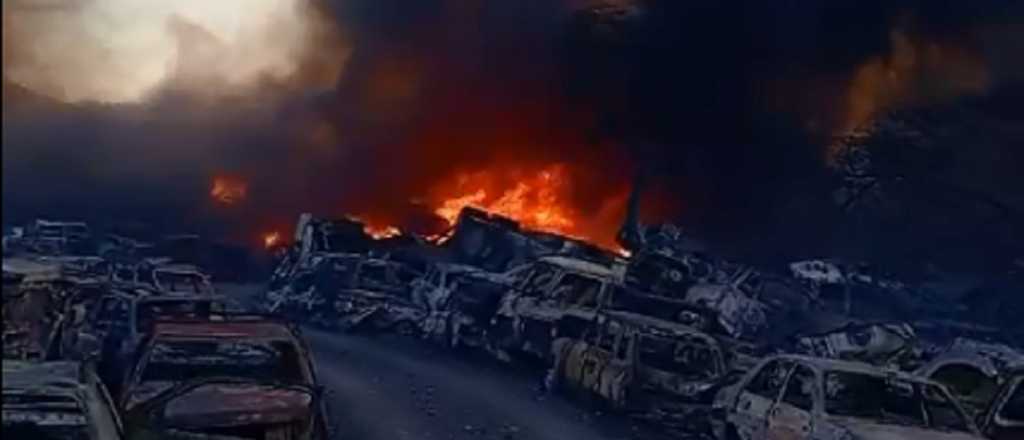 Incendio en San Agustín: quién se hace cargo de los vehículos quemados