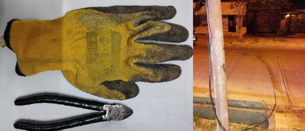 Detuvieron a dos "robacables" en Las Heras