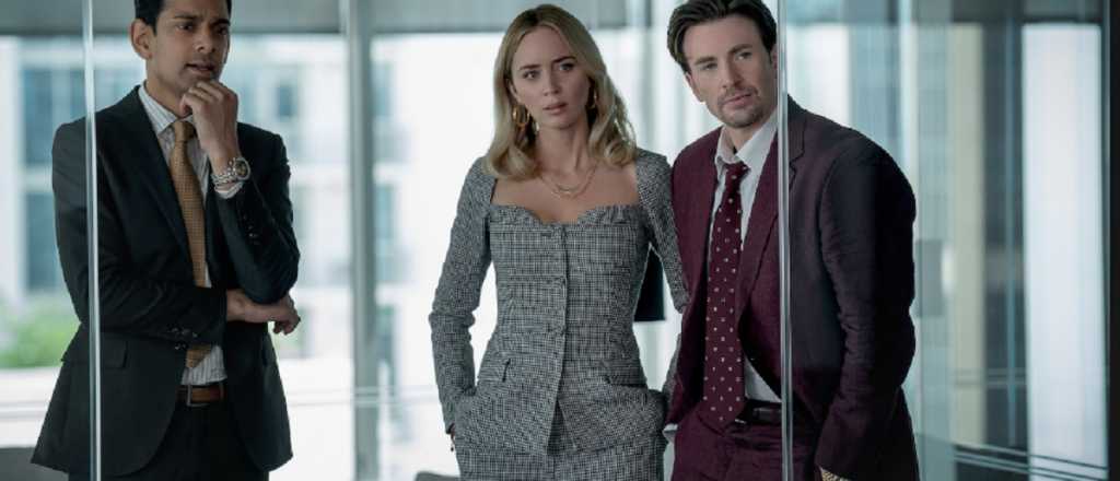 Emily Blunt y Chris Evans interpretan "El negocio del dolor"