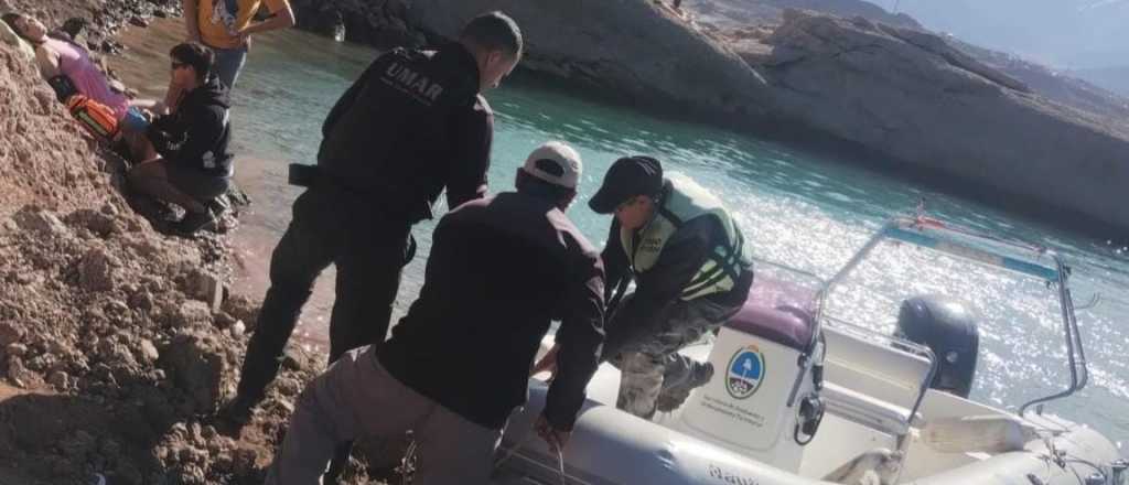Una kitesurfista sufrió un grave accidente y debió ser rescatada en Potrerillos
