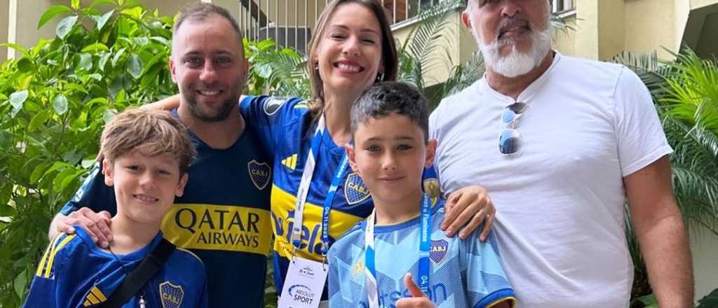 Un nene rif&oacute; todo para ir a ver a Boca y Pampita le cumpli&oacute; el sue&ntilde;o