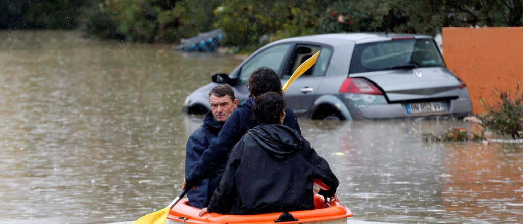 Francia en alerta roja por las fuertes lluvias