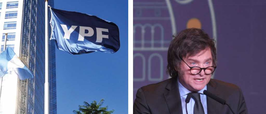 Fuerte suba de las acciones de YPF luego de que Milei anunciara su privatización